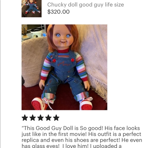 chucky doll good guy life size 30" inch tall - Picture 5 of 7